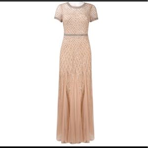 Adrianna Papell - Champagne Beaded Gown